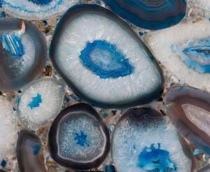 Полудрагоценный камень Агат Блю Agate Blue