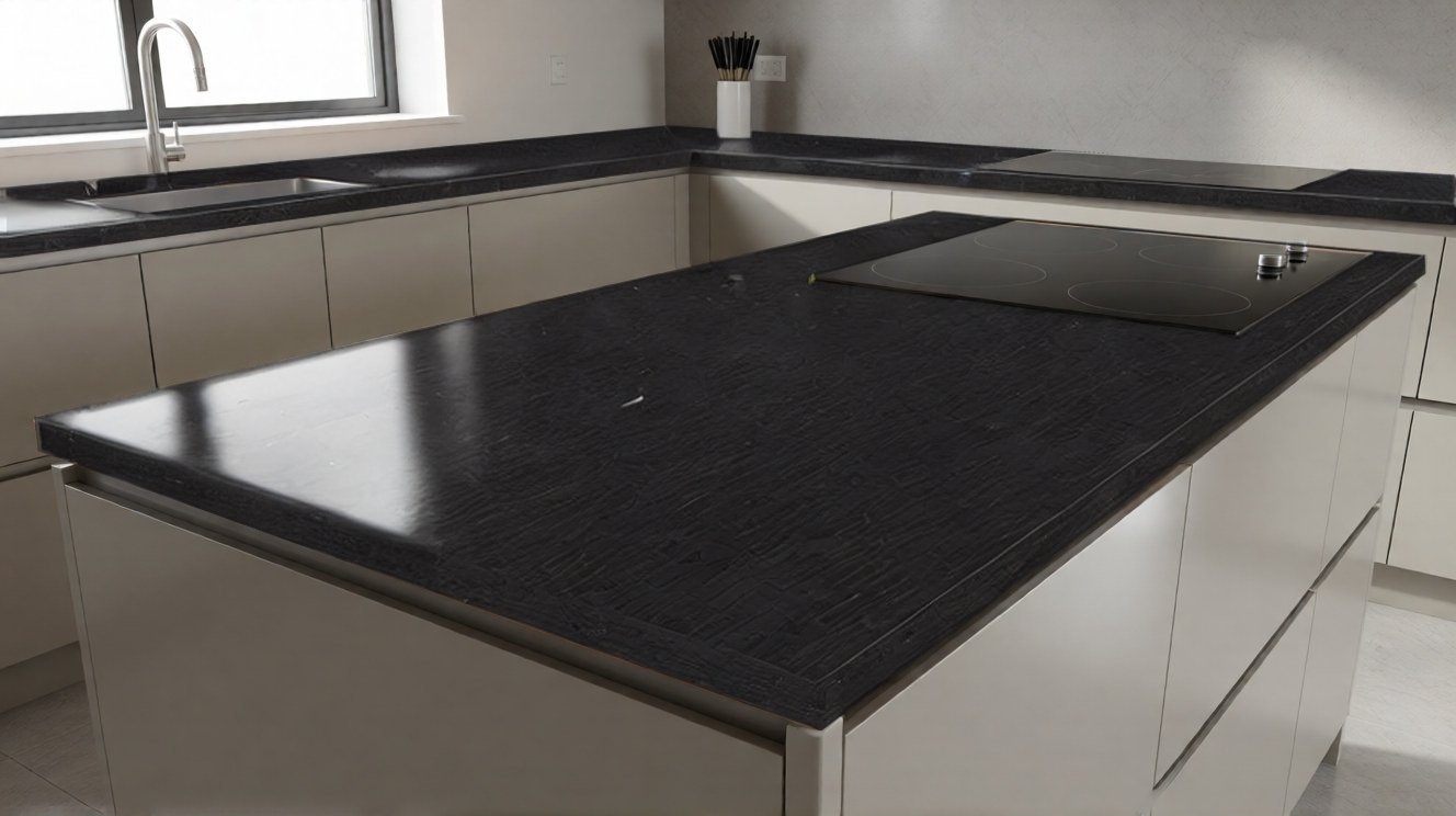 Столешница Tristone F-205 Black Quartz