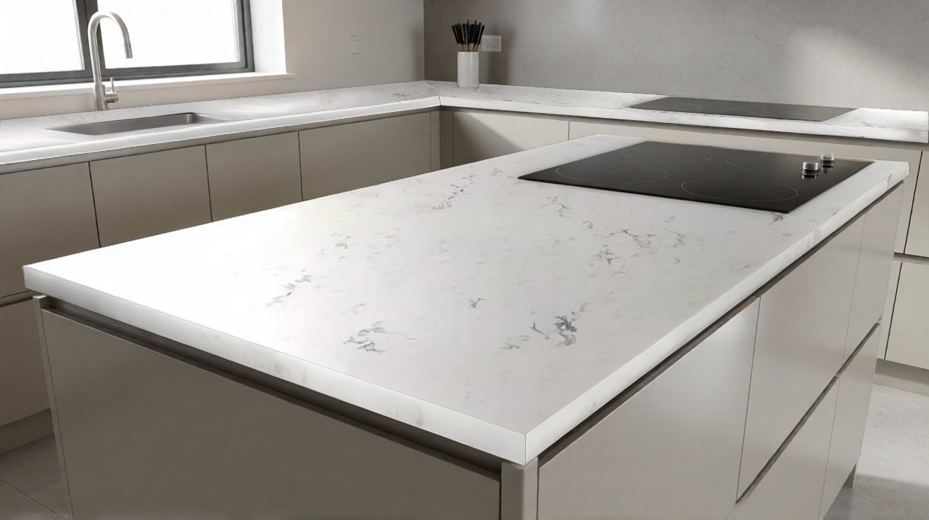 Столешница Etna Quartz EQCM 064 Carrara Classic
