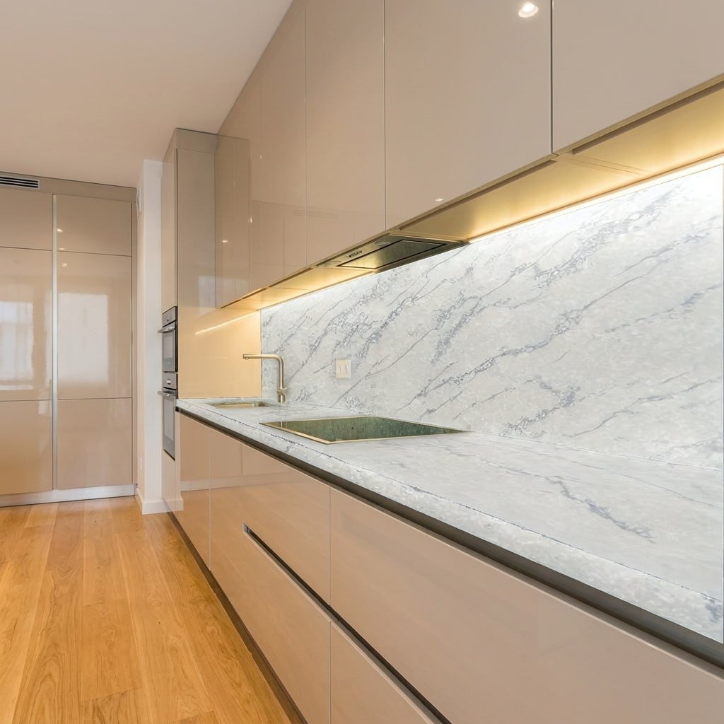 Кварцевый агломерат Etna Quartz EQTM 010 Delicato White